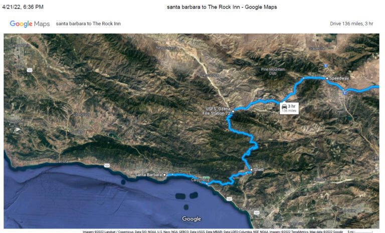 Rock Inn Google Map
